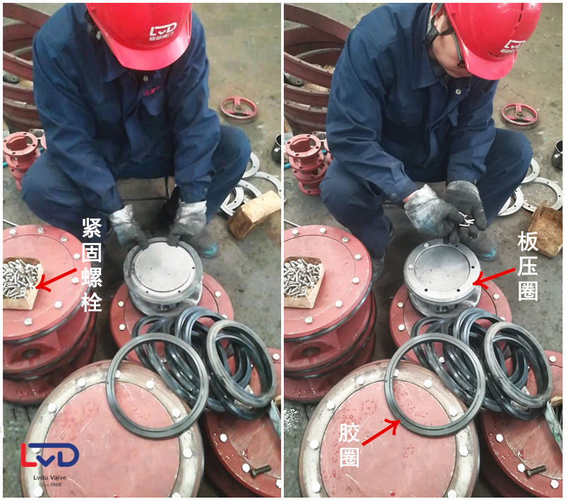 <小閥門(mén)大智慧>法蘭蝶閥加工流程之閥板組裝